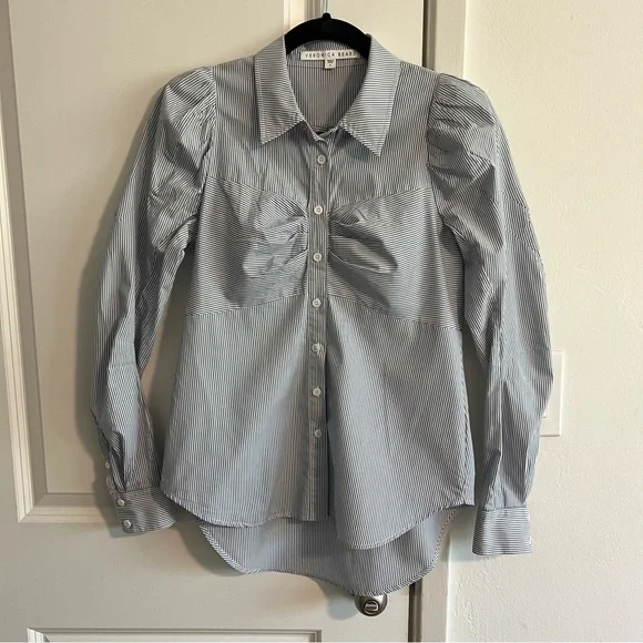 Veronica Beard Canteen Blouse, 4 - Picture 3 of 8